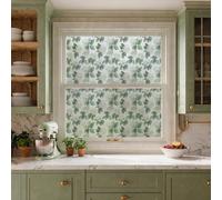 Vinilo Adhesivo Cristal Hojas Verde Oscuro Vinilos Adhesivos para Cristales Aislamiento Térmico Film para Ventanas Protección UV Vinilo Ventana Sin Residuos de Pegamento 43x100 CM