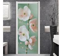 Vinilo Adhesivo Muebles Blanca Verde Claro Papel Adesivos Decorativos Muebles PVC Vinilos para Puertas Impermeable Autoadhesivo Extraíble Hogar Deco Pegatinas para Puertas 2x38.5x200cm