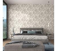 Vinilo Papel Pintado Texturizado Resistente Bliss Floral Brown Erismann 10402-37