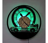 Vinilo Pared Reloj Regreso al Futuro luz LED Record Reloj Retro del Vinilo de 12 Pulgadas decoración Siete Colores