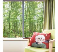 Vinilos para Cristales Bosque Verde Vinilo Adhesivo Cristal Privacidad Vinilo Ventana Vinilo Translucido para Ventanas Vinilo para Ventanas Vinilo Autoadhesivo Cristal 45x100cm/3 Pcs