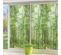 Vinilos para Cristales Plantas Árboles Verdes Vinilo Adhesivo Cristal Estático Anti UV Vinilo para Ventanas Privacidad Vinilo Cristal Decorativo para Cocina Baño Vinilo Ventana 1Pcs (45x100 cm)