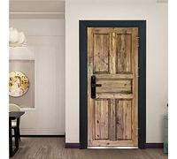 Vinilos Para Puertas 80X200Cm Retro Vinilo Puerta 3D Pegatinas Para La Renovación De La Puerta Arte Mural Etiqueta Carteles Pegatinas De Pared Diy Decoraciones