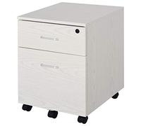 Vinsetto Archivador Móvil para Archivos A4 con Ruedas 40x45x55,6 cm Blanco