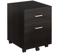 Vinsetto Archivador Móvil para Documentos A4 con Ruedas Gabinete de Archivos Suspendidos 2 Cajones Cerradura 40x45x55,6 cm Wengué Aosom España