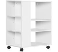 Vinsetto Armario para Impresora Mueble Auxiliar Oficina Dormitorio Cocina Salón 60x40x75,8 cm Blanco Aosom España