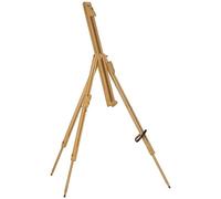 Vinsetto Caballete de Pintura Plegable Caballete para Pintar con Altura Ajustable y Trípode de Madera de Haya Soporte Lienzos de hasta 107 cm 93x84x183 cm Natural