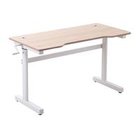 Vinsetto Escritorio Elevable Escritorio de Pie con Altura Ajustable Manivela para Ordenador Oficina Estudio 20x60x72-117 cm Natural Aosom España