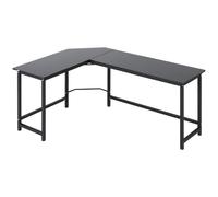 Vinsetto Escritorio Esquinero Mesa de Ordenador Oficina Hogar de Forma L Marco Metal 168x120x75cm Negro Aosom España