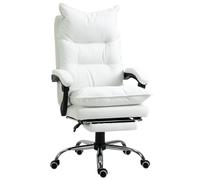 Vinsetto Silla de Oficina con Función Reclinable Silla de Escritorio Ergonómica Altura Ajustable Silla Giratoria con Reposapiés Aosom España