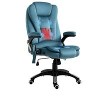 Vinsetto Silla de Oficina con Masaje de 6 Puntos 68x72x110-120 cm Azul