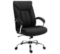 Vinsetto Sillón de oficina, silla de oficina ergonómica, altura ajustable, respaldo alto, función de balanceo, 65x78x118cm, negro Aosom España