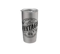 Vintage 1976 Birthday When Legends Were Born Vaso térmico de acero inoxidable de doble pared