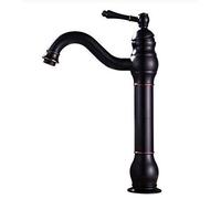 Vintage black brass mixer tap high spout bathroom mixer tap elegant antique design