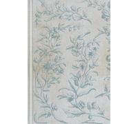 Vintage Floral Aesthetic Notebook: Lined Journal 6×9 • Antique Blue Cover • 120 Cream Pages