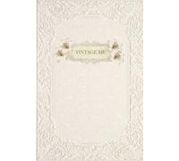 VINTAGE ME: An Aesthetic Vintage Lined Journal: Ornate Victorian Cream Lace Notebook with White Lilies for Daily Thoughts, Reflection, and Creative Writing