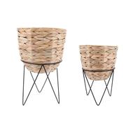 VINTHERA MOA Set 2 Soportes Con Maceteros 25CMx40CM - 20CMx30CM Varios Texturizado