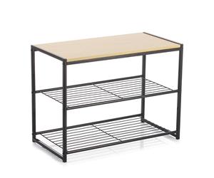 Vinthera Mueble Auxiliar Moa de Acero y Madera (4 Unidades)