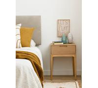 Vinti Mesita de noche de chapa de roble infantil - Kenay Home