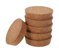 VINTORKY 6 Tapones de Corcho Reutilizables Color Marrón Diseño Único Forma Redonda para Jarrones de Vidrio y Macetas Hidropónicas para Uso en Casa y Oficina
