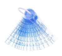 VINTORKY Calibre de espacio cónico portátil para puertas cortafuegos, calibre de espesores en forma de cuña, PVC transparente, 20 piezas, múltiples tamaños, proyectos de ingeniería