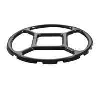VINTORKY Esmalte Negro Rejilla Antideslizante, para Wok y Olla Pequeña | Soporte Reutilizable de Superficie Lisa, Resistencia al Aceite, Uso en Cocina de Gas y Cafetería