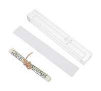 VINTORKY Estuche para Mezuzá Judaica: Estuche acrílico de 130 mm/5,12" para bendiciones judías en el hogar, para Puerta, Soporte para pergaminos para Entrada Principal, fácil de despegar y