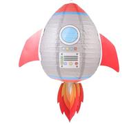 VINTORKY Linterna de Papel Colgante Diseño de Cohete Espacial para Decoración de Fiesta Infantil, Ligera y Plegable, Adecuado para Interiores y Exteriores