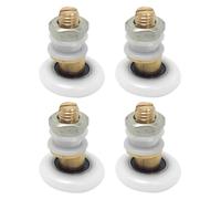 VINTORKY Ruedas Mampara Ducha Fácil Instalación y Funcionamiento Suave Diseño Elegante 19mm de Acero Inoxidable Paquete de 4 Piezas para Puertas Correderas de Vidrio