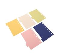 VINTORKY Separadores de Papel para Mini Carpetas Pequeñas con Pestañas, 5 Piezas de Papel para Clasificación Efectiva y Organización en Escuela o Viaje Color Aleatorio