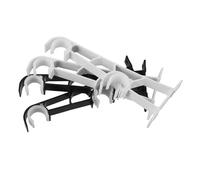 VINTORKY Soporte Doble para Barra de Cortina de Aleación de Aluminio, 4 Piezas, Instalación Lateral, Soporte Estable para Cortinas Pesadas Hogar y Sala de Estar