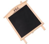 VINTORKY Tablero de Mensajes Decorativo y Escritura de Notas Negra Soporte Colgante Pizarra Borrable Magnética de Madera en Forma de Casa para Uso Doméstico