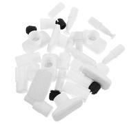 VINTORKY Tapones Decorativos de Plástico Blanco para Barras de Cortina, Accesorios Necesarios de 4 Piezas Diseño de Junta Ajustada y Protección de Pared para Barras Extensibles