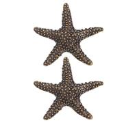 VINTORKY Tiradores de Cajón Decorativos en Latón Diseño Vintage de Estrella Marina para Armarios Infantiles, Fácil Instalación y Estilo Temático Oceánico, Pack de 2