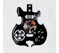 VinyWoody Reloj de Pared Disco de Vinilo John Paul Jones Rock Guitarra Decoracion