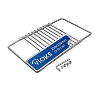 VIOKS Parrilla cromada, 230-400 mm, extensible, parrilla para horno