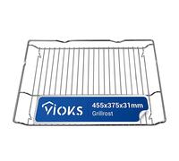 VIOKS Rejilla para horno de repuesto para parrilla de repuesto 455 x 375 mm para Bosch 00577170 y rejilla de acero inoxidable