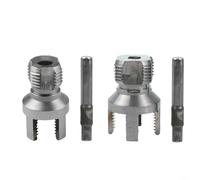 Violiica Herramienta de enhebrador de tuberías para tuberías de agua PPR de 20 mm y 25 mm, troquel de rosca externa interna, grifo de mano de metal resistente al desgaste para reparación de fontanería