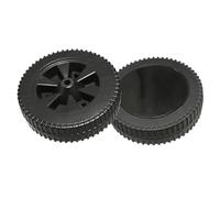 Violiica Paquete de 2 ruedas de parrilla de 7 pulgadas, piezas de repuesto para parrillas de gas Charbroil, ruedas de plástico resistente con diámetro exterior de 170 mm y agujero de 8 a 10 mm, juego
