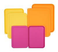 Viotiin Tapas rectangulares de silicona de repuesto para Pyrex 7210-PC, 7211-PC, 7212-PC, 7212-PC, (recipiente no incluido) paquete de 6, aptas para microondas, lavavajillas y congelador