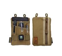 VIPERADE VE1 EDC Tool Bag Organizador Bolsa de Herramientas Everyday Carry Multitool Funda Protectora Bolsa para EDC Gears Linterna Pocket Knife Pen Notebook(Caqui)