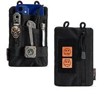 VIPERADE VE1-P EDC Bolsa de Herramientas Organizador EDC Bolsa pequeña EDC Bolsas Organizador de Bolsillo Bolsa Multiherramienta de Nailon pequeña para Linterna, Cuchillo de Bolsillo (Negro)