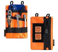 VIPERADE VE1-P EDC Bolsa de Herramientas Organizador EDC Bolsa pequeña EDC Bolsas Organizador de Bolsillo Bolsa Multiherramienta de Nailon pequeña para Linterna, Cuchillo de Bolsillo (Naranja)