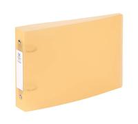 Viquel Bristol - Archivador de tarjetas con etiquetas de identificación (2 anillas, tamaño A5 (25 x 16,5 cm), color naranja