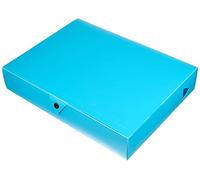 Viquel Caja de índice de polipropileno, lomo de 60 mm, color azul turquesa