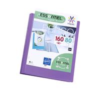 Viquel - Carpeta A4 con 160 fundas - Encuadernación personalizable - Bolsillos transparentes lisos - Esencial reciclado - Morado