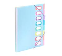 Viquel - Carpeta A4 con 8 compartimentos Rainbow Pastel