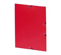 Viquel Carpeta de 3 solapas, polipropileno, cierre de goma elástica, tamaño A4, color rojo