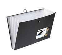 Viquel - Carpeta expandible A3 para dibujos o documentos A3 - Carpeta de archivos grande de 6 posiciones - Negro