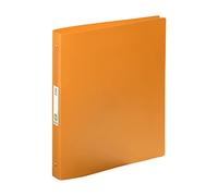 Viquel - Carpeta grande flexible de 24 x 32 cm de plástico esencial reciclado - Etiqueta en la parte posterior - Fabricado en Francia - Naranja